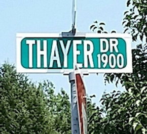 Thayer Drive Sign